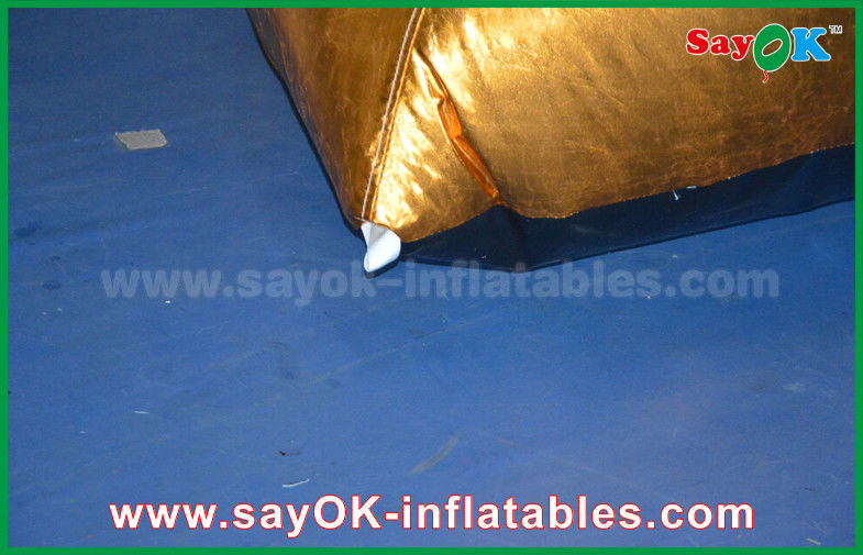 Outside Promotion Oxford Cloth Inflatable Model Gold Bull for Advertising
