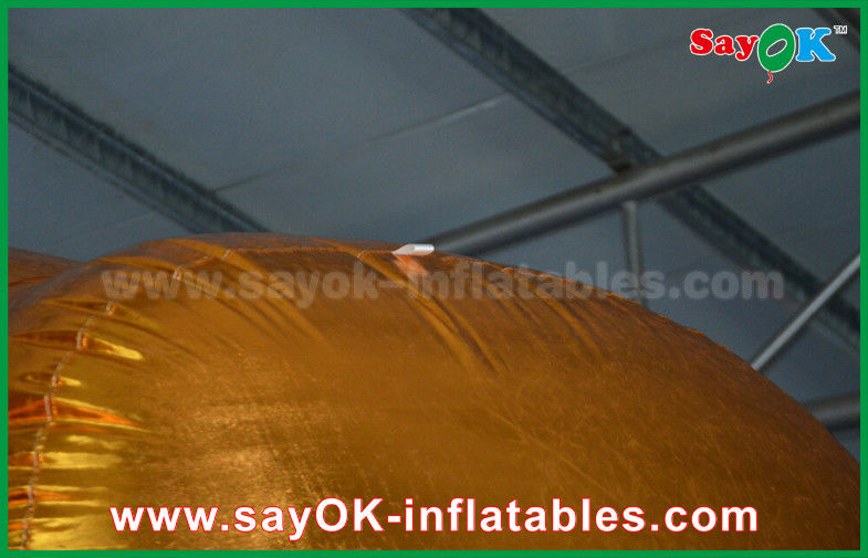 Outside Promotion Oxford Cloth Inflatable Model Gold Bull for Advertising