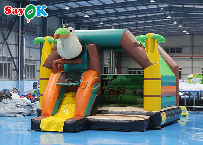 Colorful Tucan Jumping Bouncy Castle Bed Animal Theme Woodpecker Bounce House Slide Combo