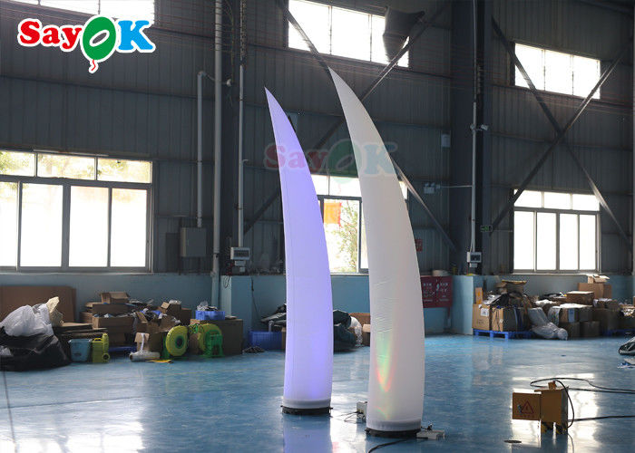 ROHS Inflatable Lighting Decoration 3m Crescent Cone