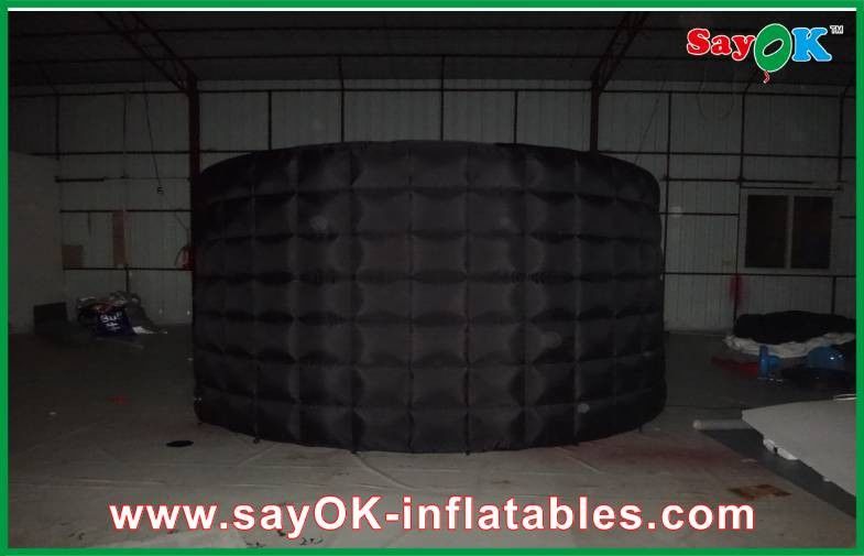 Wedding Black Party Photos Inflatable Curved , Waterproof Inflatable Bubble Tent LED inflatable wall