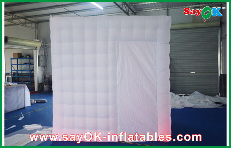 Party Photo Booth Foldable Inflatable Photobooth Kiosk Built-In Blower Fireproof Cloth