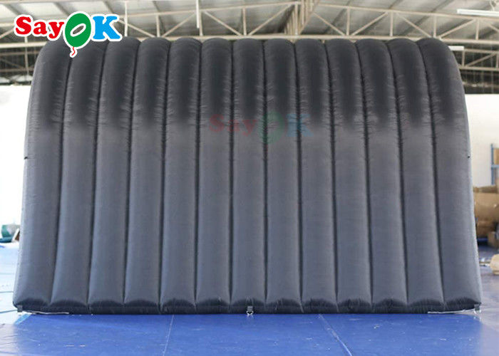 Inflatable Lawn Black Inflatable Tunnel Tent Multi Function For Activities Exhibitions