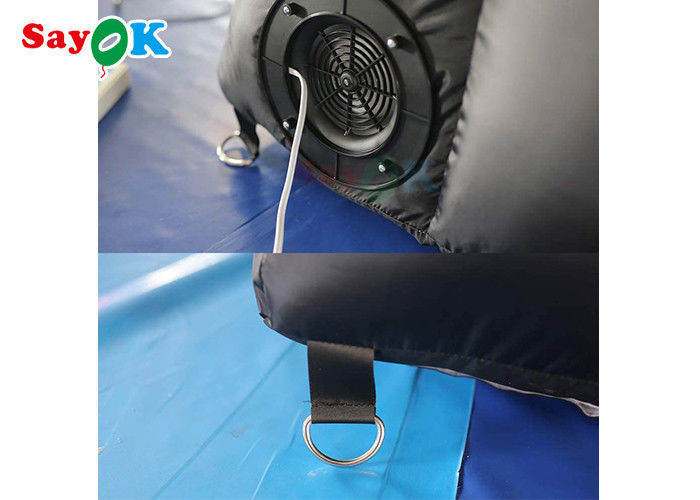 Inflatable Lawn Black Inflatable Tunnel Tent Multi Function For Activities Exhibitions
