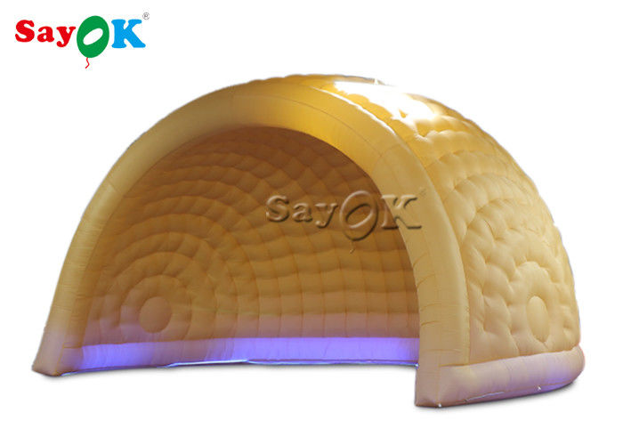 Dome Inflatable Tent ROHS Amusement Parks 6m LED Inflatable Air Dome Tent