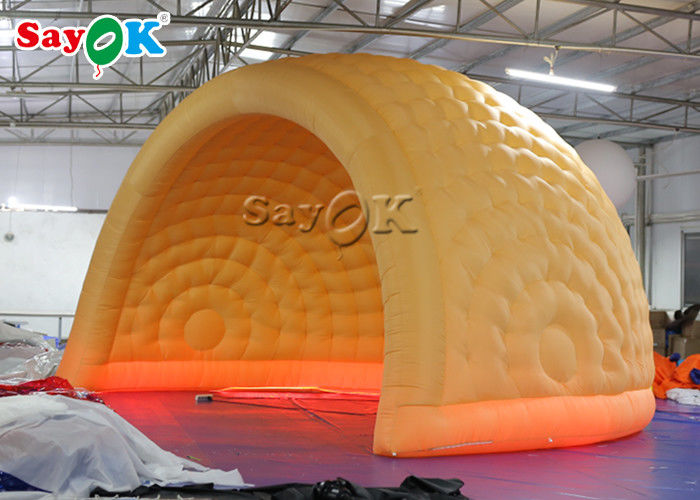 Dome Inflatable Tent ROHS Amusement Parks 6m LED Inflatable Air Dome Tent
