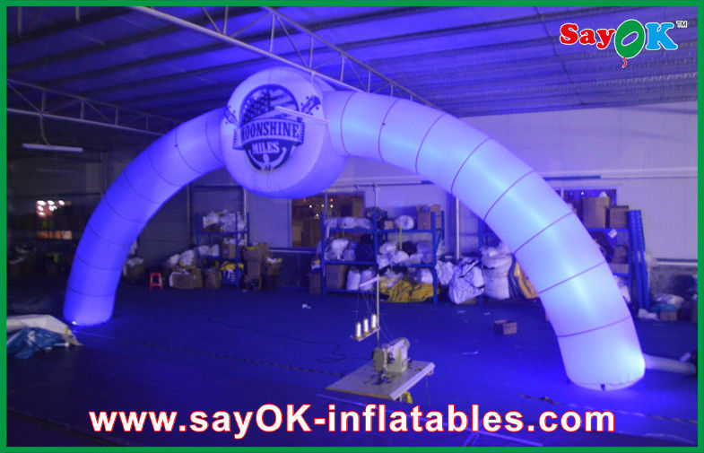 Inflatable Halloween Archway Orange Advertising Arch Inflatable Finish Line Arch / Archway Led Arch 3X6m