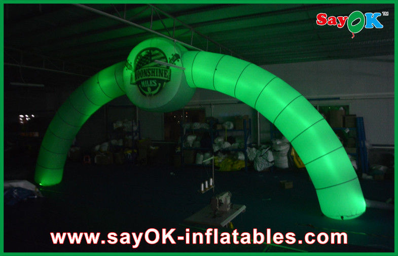 Inflatable Halloween Archway Orange Advertising Arch Inflatable Finish Line Arch / Archway Led Arch 3X6m