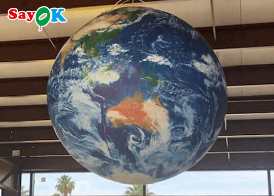 Etkinlik Dekorasyonu Dokuz Gezegen LED Işıklı Şişme Dünya Gezegen Balonu