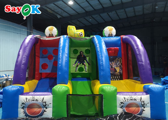 Dev Şişme Basketbol Çemberleri 5x3m Komik Ticari Basketbol Atış Oyunu