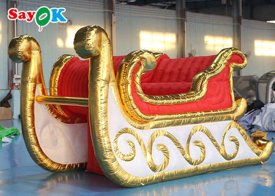 4x2m Şişme Tatil Süslemeleri Festivali Noel Kızak Kızağı