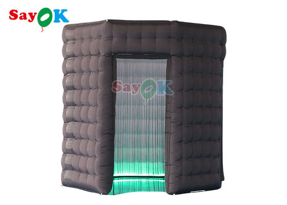 Özelleştirilmiş Şişme Fotoğraf Kabini Yuvarlak Çatısız Led Blow Up 360 Fotoğraf Kabini