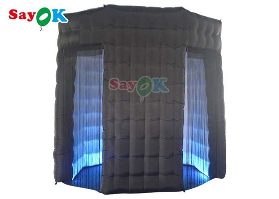 Düğün için Anti - Rüptüre LED Işık Şişme Photo Booth Muhafaza Çadırı