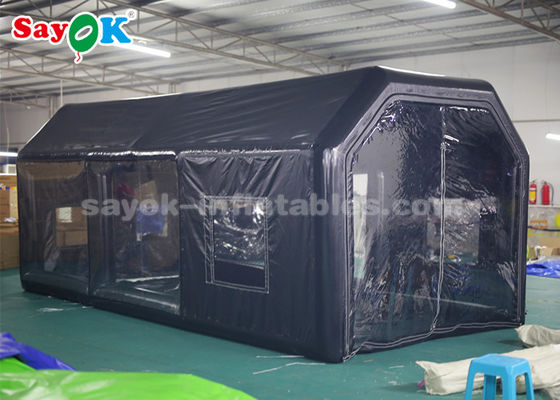 Araba Bakımı İçin Çadır Şişme 6 * 3 * 2.5m Oxford Kumaş Şişme Püskürtme Kabini