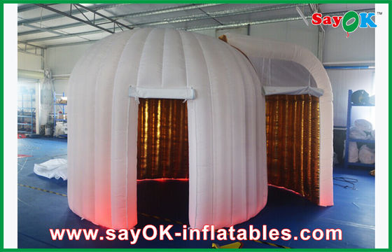 Şişme Parti Süslemeleri Altın Şişme Photobooth Aydınlatma Hava Üfleyicili İki Kapılı