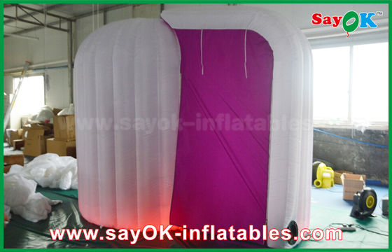 Şişme Fotoğraf Stüdyosu Mor Renkli Kubbe Şişme Igloo Çadırı, Şişme Fotoğraf Kabini 3mLx2mWx2.3mH