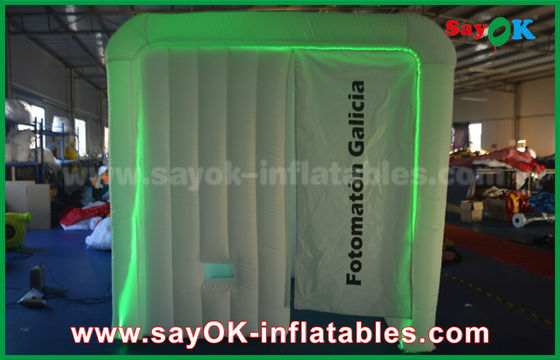 LED Aydınlatma, CE / Ul Standart Hava Üfleyici ile Şişme Fotoğraf Stüdyosu 2.3 * 2 * 2.2m Şişme Fotoğraf Kabini