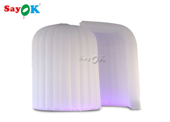 Profesyonel Fotoğraf Stüdyosu 3 * 2 * 2.3m LED Igloo Tek Kapı Perdeli Şişme Taşınabilir Fotoğraf Kabini