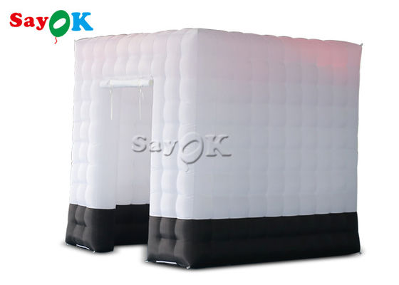 Şişme Parti Çadırı 2.5m / 8ft Beyaz Kare Led Işıklı Fotoğraf Kabini Çadırını Blow Up