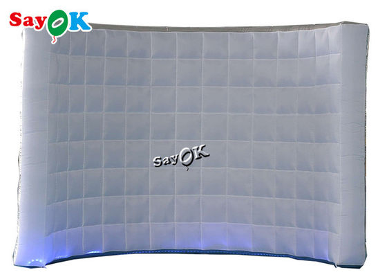 Profesyonel Fotoğraf Stüdyosu Gümüş Led Işık Backdrop Şişme Fotoğraf Kabini Duvar 3x1.5x2.3mH Düğün Parti Için