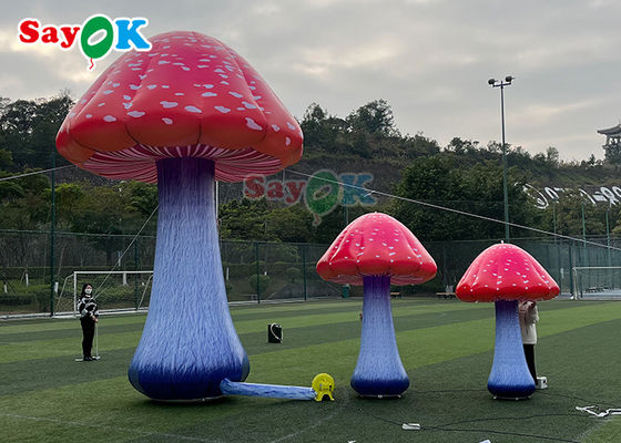 Harikalar Diyarı İçin Dev Şişme Mantar Modeli Bitki Çiçekli Mantar Blow Up