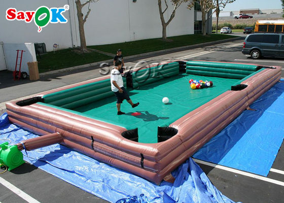 Şişme Parti Oyunları Büyük İnsan Şişme Spor Oyunları Snooker Bilardo Masası Logo Baskısı
