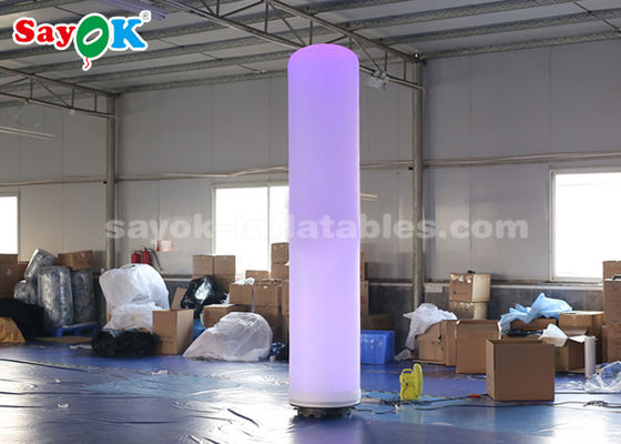 Festival dekorasyonu için LED aydınlatma ile 190T Naylon kumaş şişirme sütunu