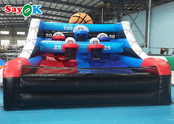 Şişme Basketbol Oyunu 4x4x3mH Branda Şişme Spor Oyunları Çocuk Basketbol Oyunu Blow Up Atış Masası