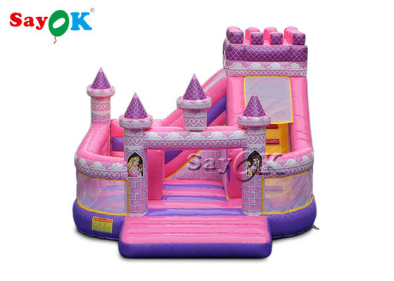 Kid Su geçirmez Prenses Pembe Şişme Bocing Kalesi 5x5.5x4.2m