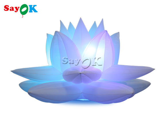Parti Dekorasyonu 3m Led ile şişme lotus çiçeği modeli