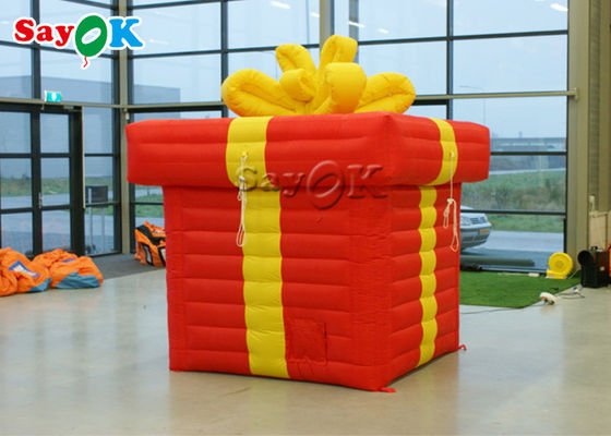 Bowknot'la Açık Meydanlı Şişme Noel Dekorasyonu