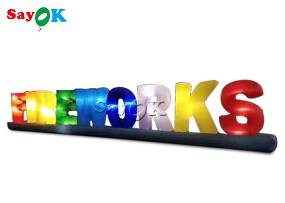 Etkinlik 2m Şişme Işık Dekorasyon Led Alfabe Harfi