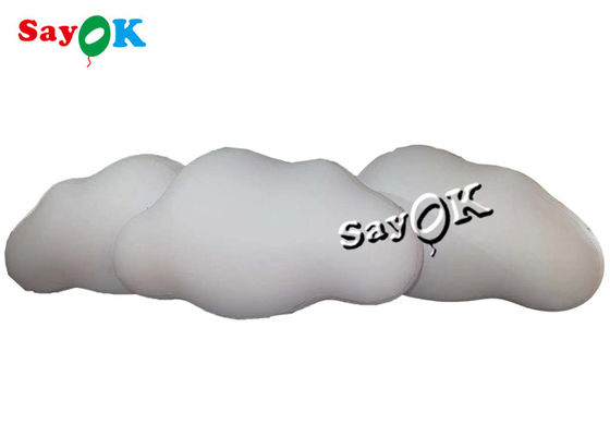 3m 10ft Özel Şişme Ürünler Çatı Asılı PVC Bulut Balonu LED Işıklarla