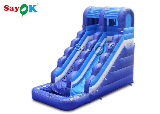 Islak Kuru Şişme Sıçrama Çıkarıcı Ev Ticari Eğlence 6x3x5mH Şişme Su Kaydırıcısı