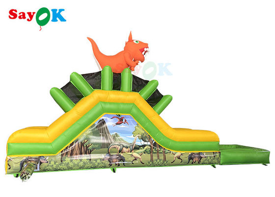Açık hava şişme kaydırıcı ticari şişme paten park logo baskı için