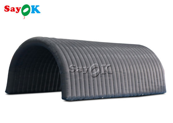 Şişme Igloo Çadırı Siyah 210D Oxford Kumaş Şişme Tünel Çadırı Sergi İçin