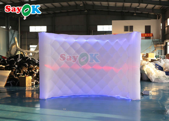 Yeni Çekici LED Şişme Duvar Şişme LED Beyaz Fotoğraf Çadırı Duvar For Event