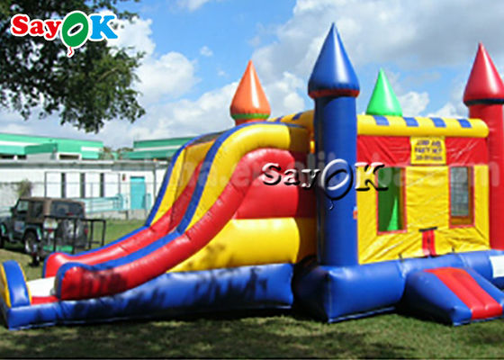 6*4m Pvc Havadan Zıplama Zıplama Kaleler Slide ile Çocuklar İçin Ticari Şişme Zıplayıcı
